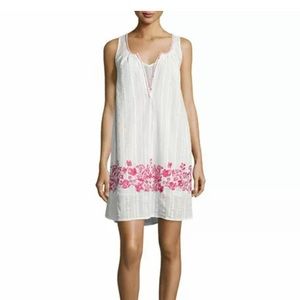 LOVE SAM Alison floral embroidered dress/cover up